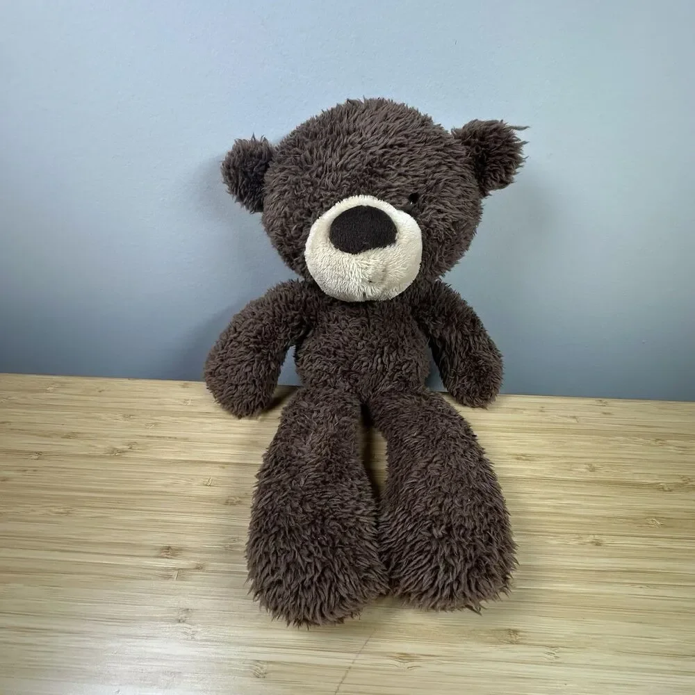 Gund Fuzzy Chocolate Brown Teddy Bear Plush 14